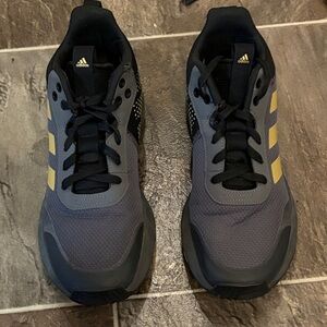 Adidas OwnTheGame 2.0 Basketball Shoes - Grey & Matte Gold - Men's 10 women 11.5